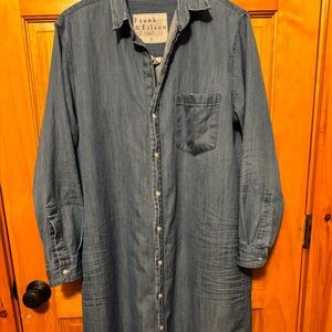 Frank & Eileen Rory Vintage Stonewash Indigo Dress, size XL